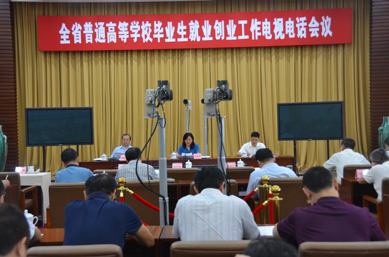 余艳红副省长出席全省普通高等学校毕业生就业创业工作电视电话会议并讲话_副本.jpg